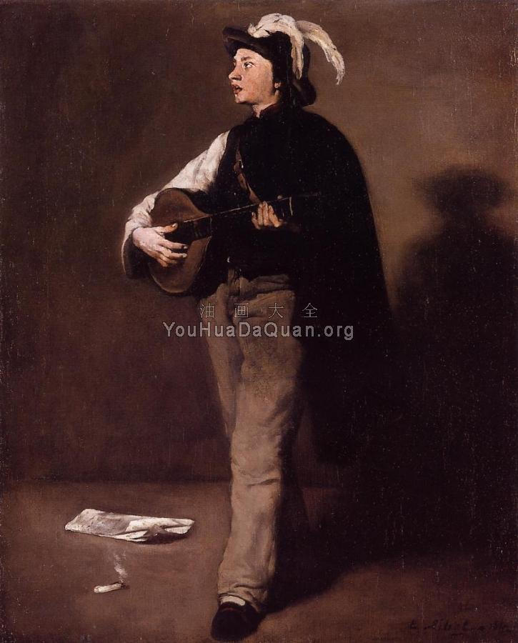 The Mandolin Player - 西奥多·奥古斯汀·立波特